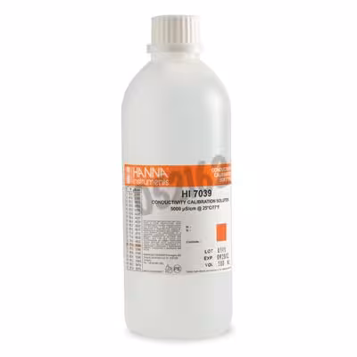Solution conductivite 5000 µs/cm 500 mL