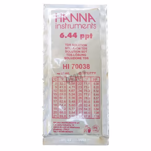 Solution tds 6.44 g/l (ppt) sachets de 20 ml 25