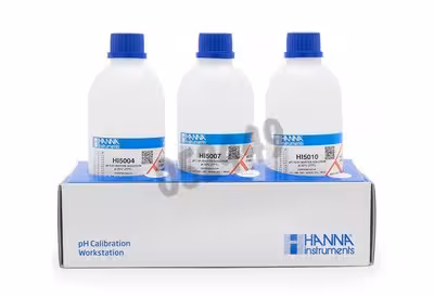 Kit solutions avec solutions tampons 4.01 7.01 10.01 ph 500 ml de chaque 1 pcs