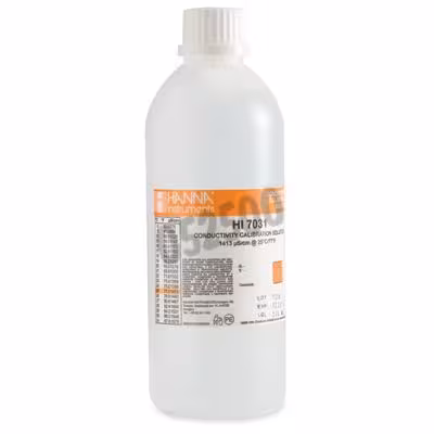 Solution conductivite 1413 µs/cm avec certificat d analyse 500 mL