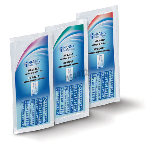 Solution étalon ph 2 +/-0,002 ph certificat d sachets 20ml 25 pcs