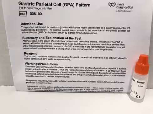 Gastric Parietal Cell Pattern sur QUANTA-Lyser Ts automates 1 x 0,5 mL