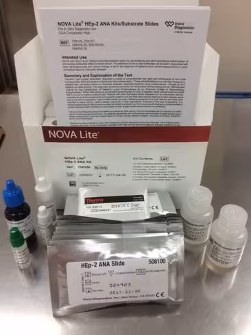 HEp-2 IgG kit sur QUANTA-Lyser Ts automates IFA - Coffret 20 lames 240 puits