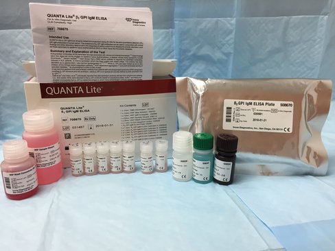B2 GPI IgM ELISA Kit sur QUANTA-Lyser Ts automates ELISA - 1 1 x 96 tests