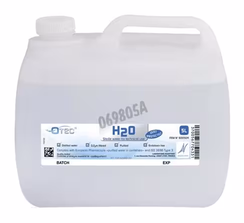 Eau stérile apyrogene bidon de 5l suremballage