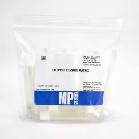 Tallprep lysing matrix e 25x4.5 ml tubes