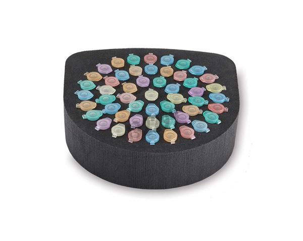 Coussin en mousse de 52 microtubes 0,5 ml necessite portoir universel pour vortex - Ref : 30400216