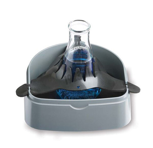 Portoir à petit recipient fiole erlenmeyer de 125 et 250 ml pour vortex - Ref : 30400218