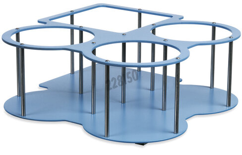 Portoir pour 3 flacons 2 l 1 flacon de 4 l carré Wellwash - Ref : N10818