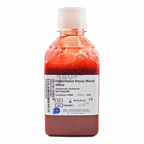 Sang de mouton defibrine 100 ml