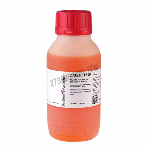 Tisab iii solution concentrée pour échantillons contenant inf à 3 ppm de fe et/ou al 500 ml