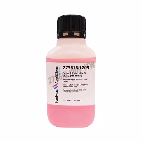 Solution tampon ph 4,00 (20°c) (couleur rouge) 250 ml