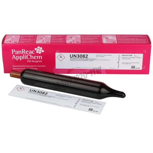 Iode 0,05 mol (12,690g i2) pour préparer 1l de solution 0,1n , 1 ampoule