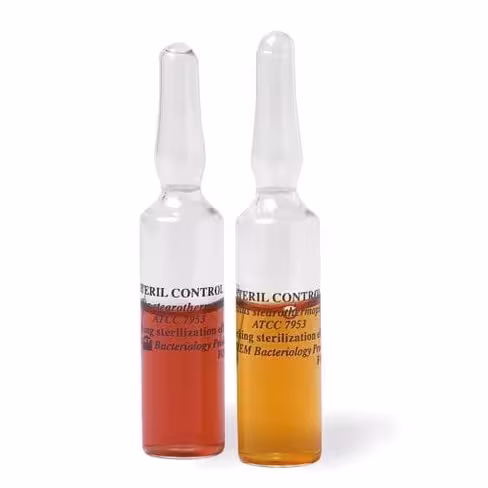 Ampoule 4ml steril control (geobacillus stearothermophilus- 10 puissance 5) 20 pcs