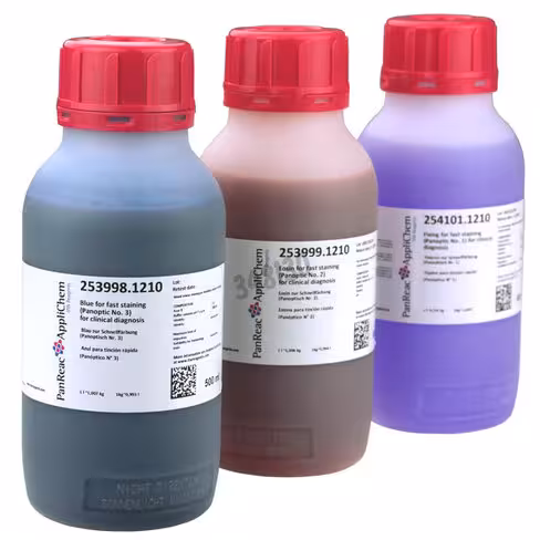 Kit pour teinture rapide en hématologie (panoptique rapide) pour le diagnostic clinique 1 pack