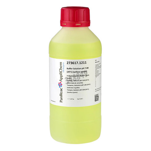Solution tampon ph 7,00 (20°c) (couleur jaune) 1 l