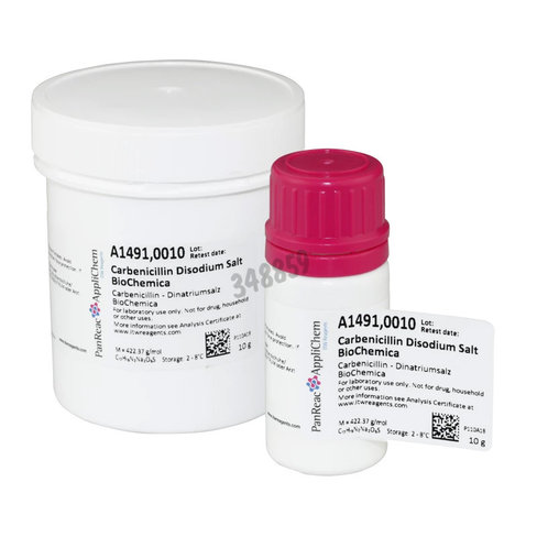 Carbenicilline disodium sel biochemica 10 g