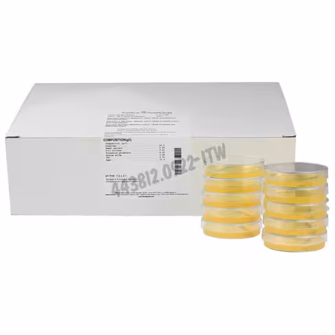 Slanetz et bartley, gélose (iso 7899-2:2000), boîte précoulée (diamètre 55 mm) pour la microbiologie 30 boîtes