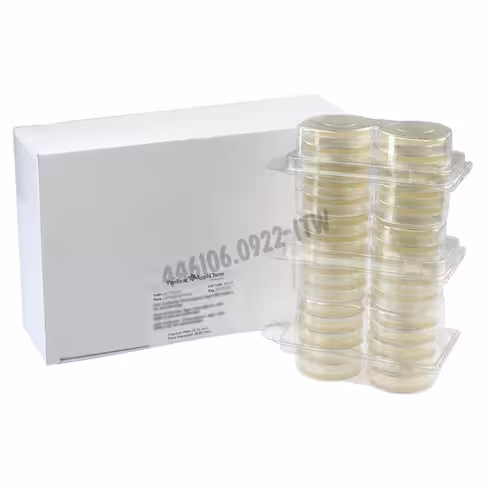 Extrait de levure tryptone, gélose (iso 6222:1999), boîte précoulée (diamètre 55 mm) pour la microbiologie 30 boîtes
