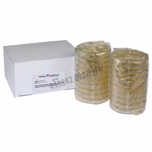 Glucosée de sabouraud au chloramphénicol, gélose selon ph. eu. (boîte précoulée (ø 90 mm)) pr microbio. 20 boîtes
