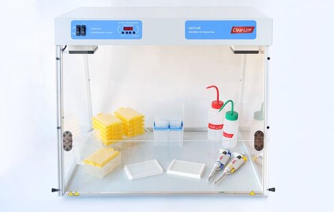 Station de travail ADN et PCR avec parois en verre