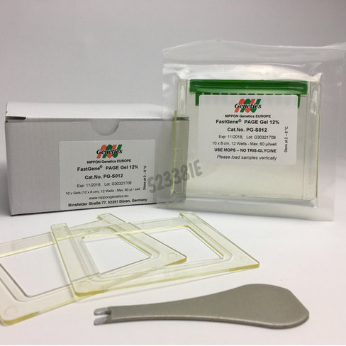 Gel page precoule fastgene 10x8 cm 12% 12 puits echantillon 1 pcs