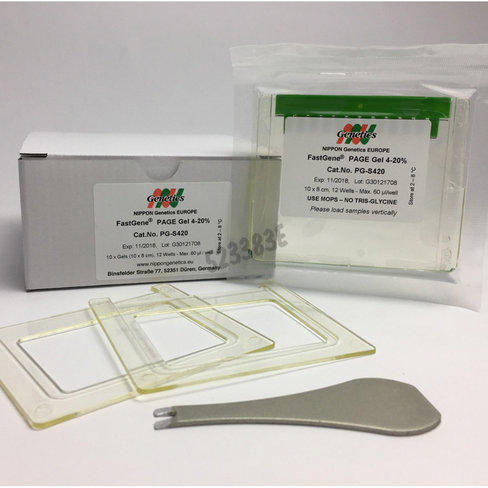 Gel page precoule fastgene 10x8 cm 4-12% 12 puits echantillon 1 pcs