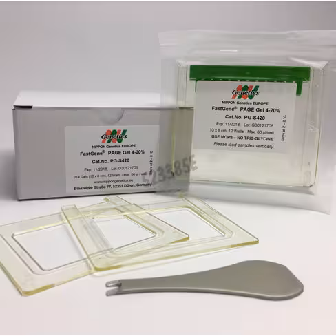 Gel page precoule fastgene 10x8 cm 4-20% 12 puits echantillon 1 pcs