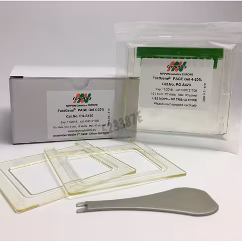 Gel page precoule fastgene 10x8 cm 8-16% 12 puits echantillon 1 pcs