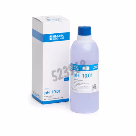 Solution tampon coloree ph 10,01 +/-0,01 ph certificat d analyse flacon 500 mL