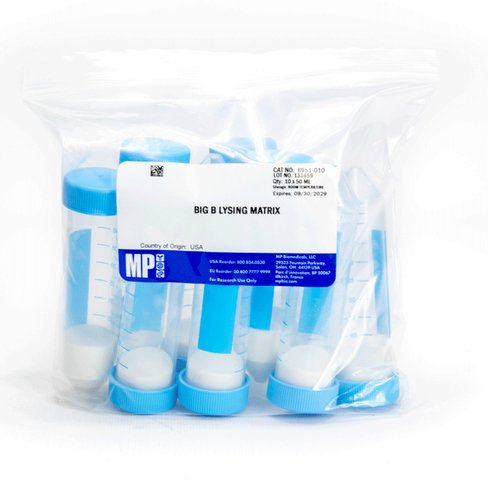 X10 lysing matrix mp biomedical bigb 50ml tubes