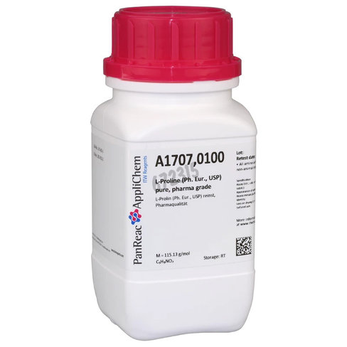 L-proline (conforme pharmacopée européenne et us) pure, qualité pharma 100 g