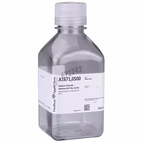 Sodium chlorure - solution 0.9 % , stérile 500 ml