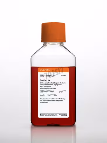 DMEM 4,5g/L Glucose HEPES 25 mM L-Glutamine sans sodium 500ml 6 bouteilles