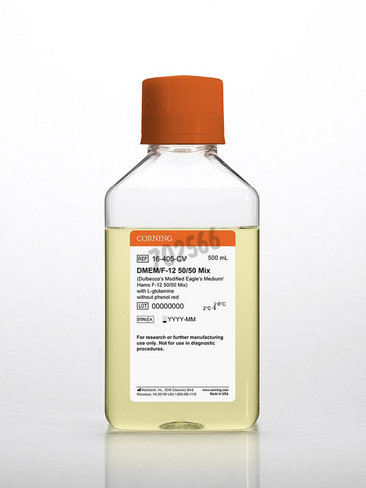 Mélange 50/50 DMEM/Ham s-F12 avec L-Glutamine sans phenol 500ml 6 bouteilles