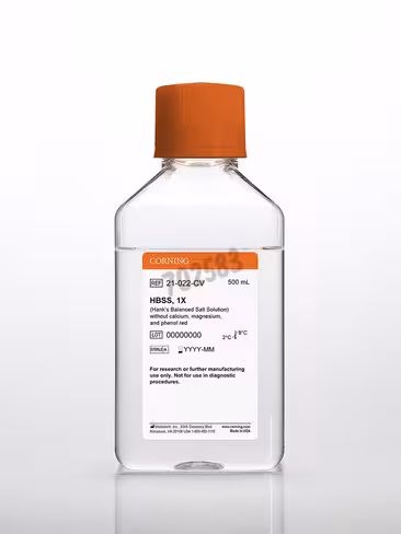 HBSS 1X sans Calcium Magnésium et rouge de phénol bouteilles