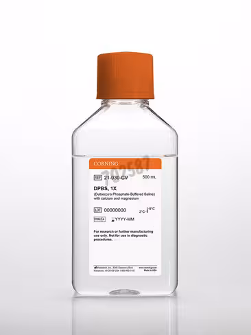 DPBS 1X avec Calcium Magnésium 500ml 6 bouteilles