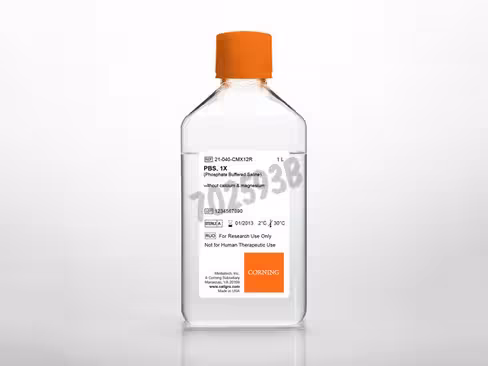 PBS 1X sans Calcium et Magnésium 1l 12 bouteilles