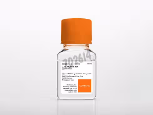 Trypsine 10X 2,5% Trypsine HBSS sans Calcium ni Parvovirus Porcin testé 100ml 6 bouteilles