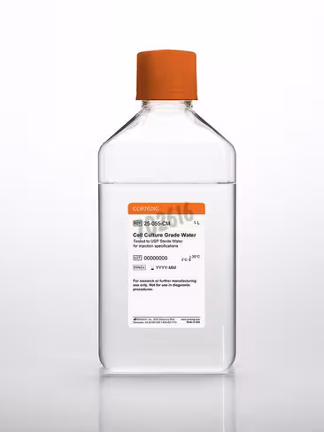Eau de Grade Culture cellulaire conforme aux USP pour l'eau d'injection stérile (WFI) 1l 6 bouteilles