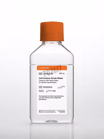 Eau de Grade Culture cellulaire conforme aux USP pour l'eau d'injection stérile (WFI) 500ml 6 bouteilles