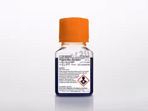 Solution Bleu de Trypan (w/v) dans PBS 0,4% (w/v) dans salinité normale (8,1 g/L NaCL avec 0,6 g/L K2HPO4) 100 mL