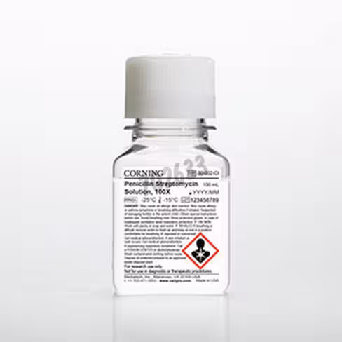 Pénicilline/Streptomycine en solution 100X 100mL 6 bouteilles