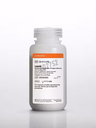 DMEM poudre avec 4,5g/L Glucose sans Bicarbonate de Sodium L-Glutamine Pyruvate de Sodium et rouge de phénol 10 L