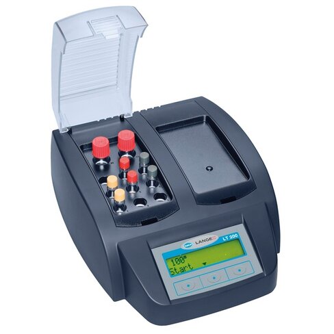 Bloc chauffant Hach lange avec 2 blocs de 21 tubes Ø 13 mm et 4 tubes Ø 20 mm