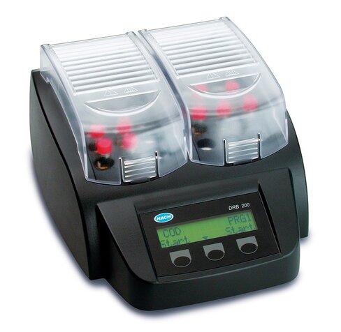 Bloc chauffant Hach lange avec 1 bloc pour 9 tubes Ø 16 mm et 2 tubes Ø 20 mm