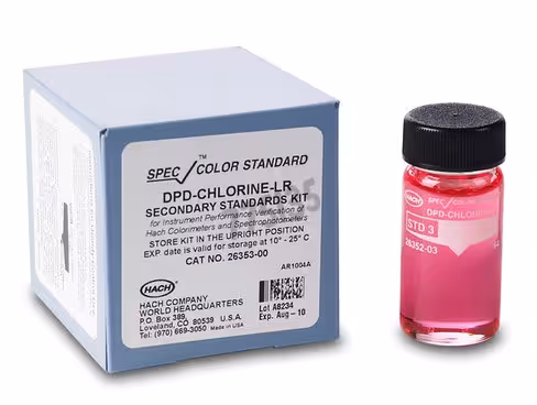 Kit étalon secondaire chlore en gel nist tracable 1 pcs
