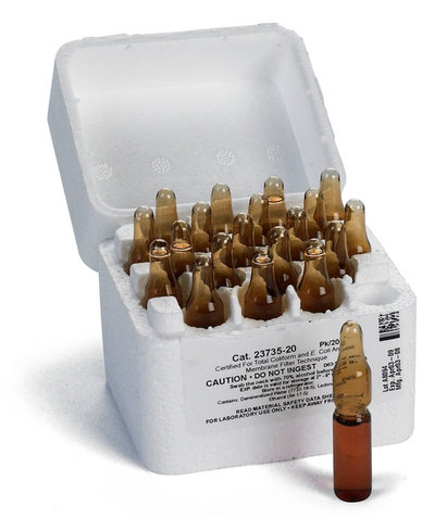 Reactif m-endo hach lange 2373520 20 ampoules verre x 2 mL