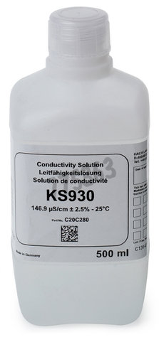 Solution étalon radiometer conductivite 146,9 us/cm kcl 0,001m 500 mL