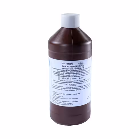 Solution étalon turbidite 1 ntu hach lange 26598 500 mL